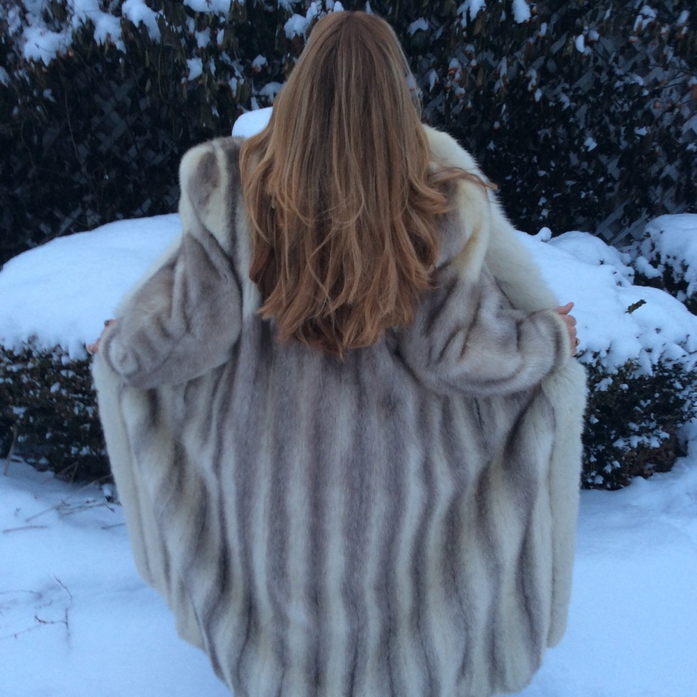Cross Mink Coat